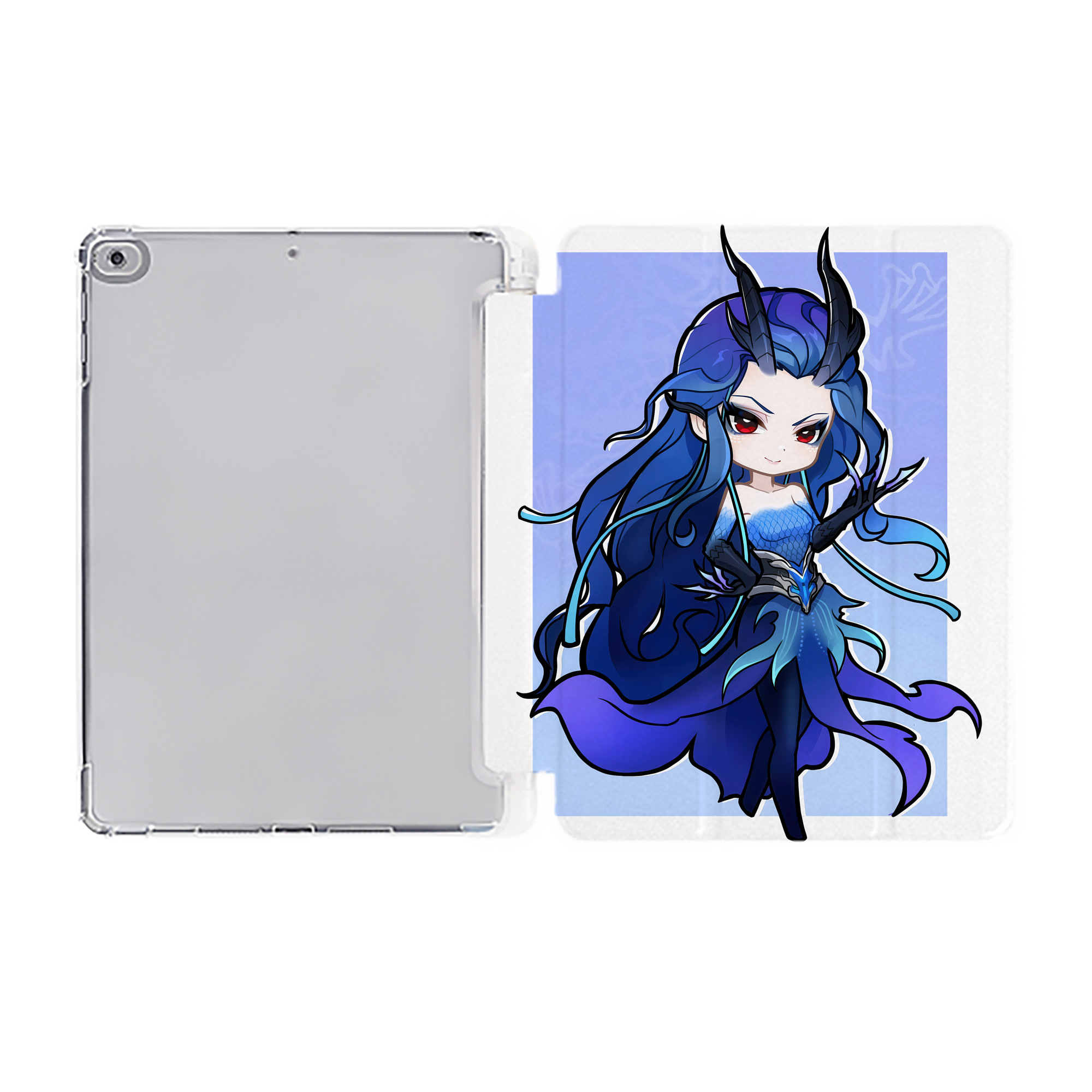 （画像用） Ne Zha 2 ナタ 魔童の大暴れ IPad ケース ペン収納付き 三つ折りスタンド PUレザー×シリコン 対応機種9.5/10.5/10.9インチ